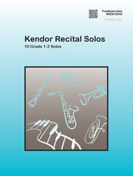 KENDOR RECITAL SOLOS TROMBONE Book with Online Audio cover Thumbnail